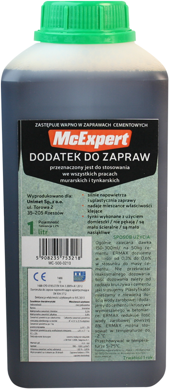 DODATEK DO ZAPRAW ZASTĘPUJĄCY WAPNO 1L (1 SZT)