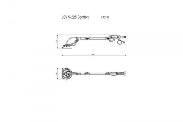 SZLIFIERKA ŻYRAFA DO GIPSU LSV 5-225 COMFORT (1 SZT)