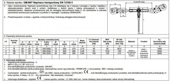 NAPINACZ TRANSPORTOWY 8MM (1 SZT)