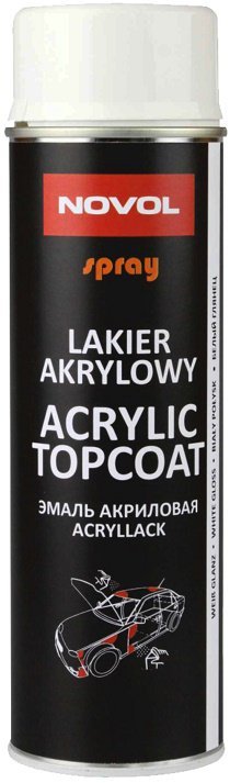 SPRAY ACRYL TOPCOAT BIAŁY POŁYSK 500 ML (1 SZT)