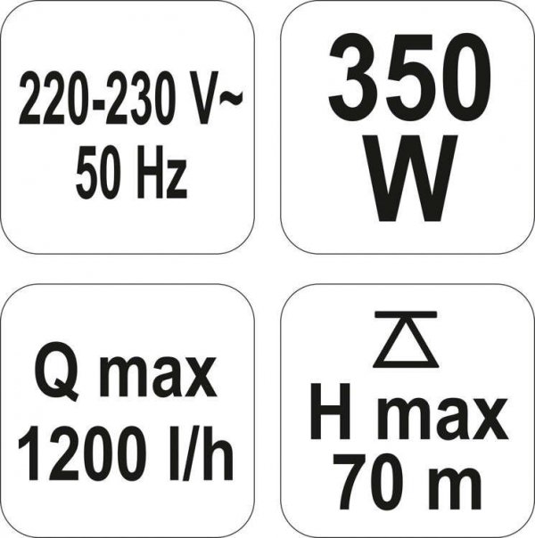 POMPA MEMBRANOWA - GŁĘBINOWA ZATAPIALNA 350W 79944 (1 SZT)