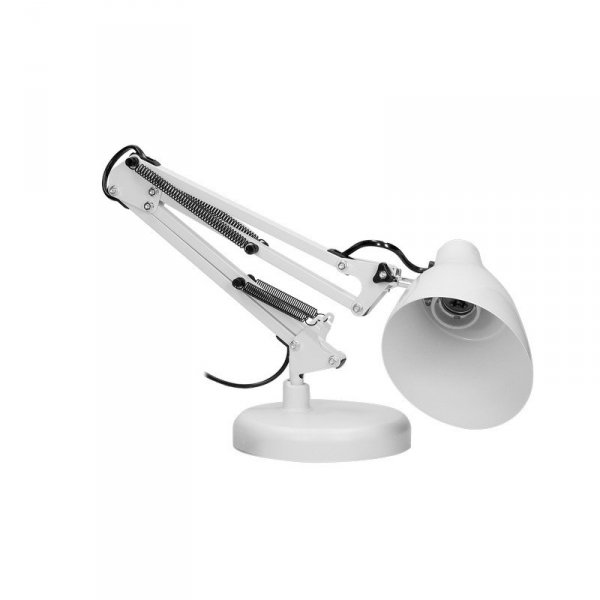 LAMPA BIURKOWA DIAN 60W E27 STAL, BIAŁA (1 SZT)