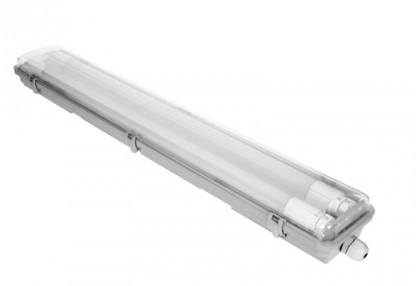 OPRAWA IP65 60CM + 2 ŚWIETLÓWKI T8 LED 9W 1800LM, 4000K (1 SZT)