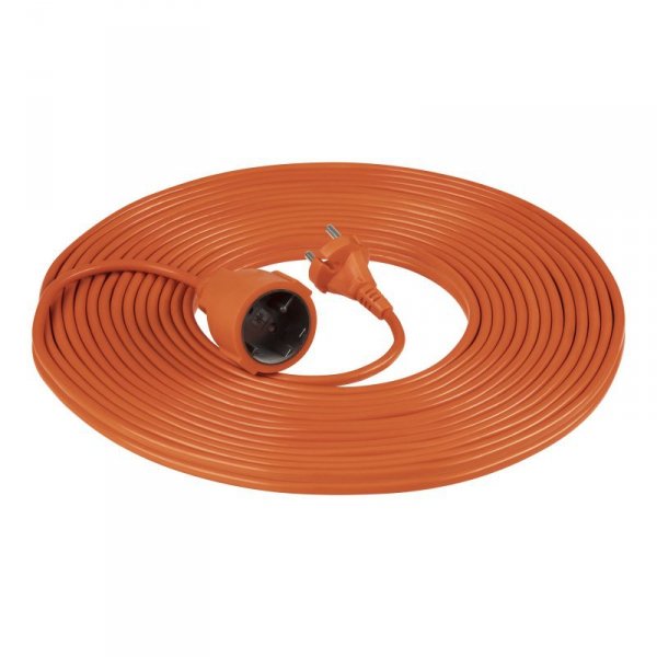 PRZEDŁUŻACZ OGRODOWY 10M OMY 2X1MM2 IP20 POMARAŃCZOWY (1 SZT)