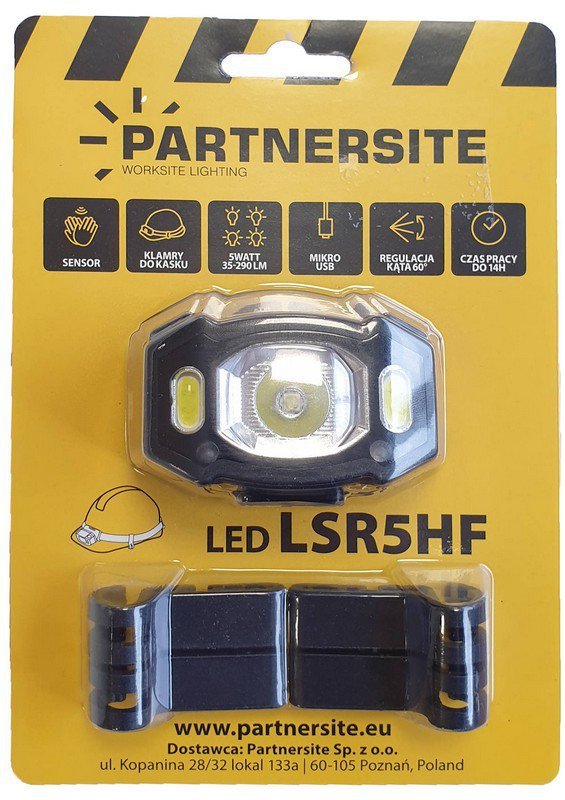 LATARKA CZOŁOWA AKUMULATOROWA USB LSR5HF (1 SZT)