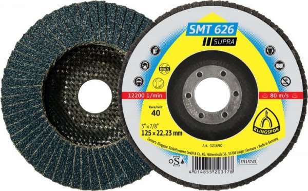 LAMELKA SMT624 GRANULACJA 40 125MM 322772 (1 SZT)