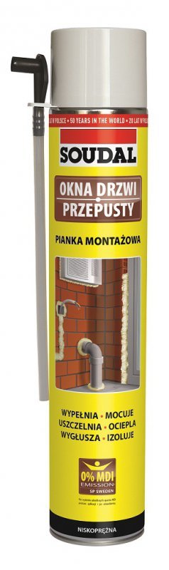 PIANKA MONTAŻOWA SOUDAL RURKA 750ML (1 SZT)