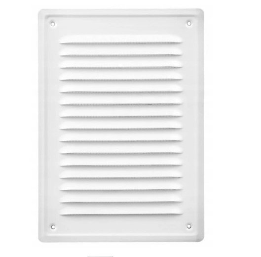 KRATKA METALOWA SKOŚNA Z SIATKĄ 14*21CM BIAŁA (1 SZT)