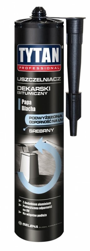 USZCZELNIACZ DEKARSKI BITUMICZNY TYTAN 280ML SREBRNY (1 SZT)