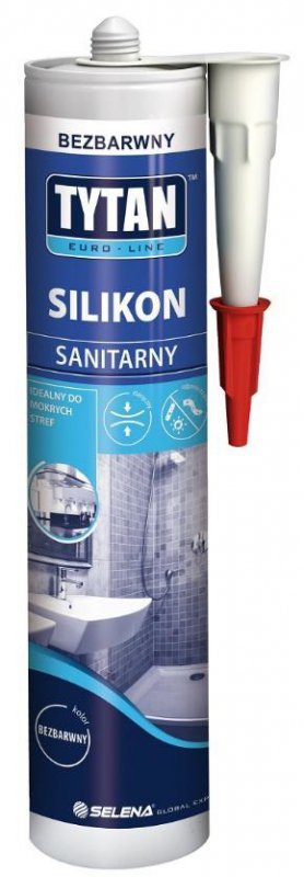 SILIKON SANITARNY EURO-LINE 280ML BIAŁY (1 SZT)