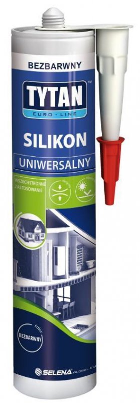 SILIKON TYTAN EURO-LINE 280ML BIAŁY (1 SZT)