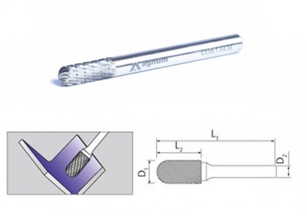 FREZ PALCOWY 6MM C0616/CB (1 SZT)