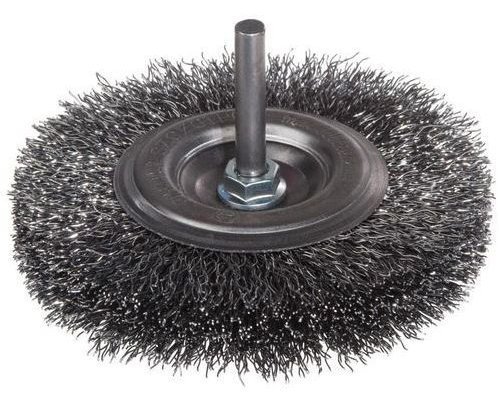 SZCZOTKA TARCZOWA DRUT STALOWY TRZPIEŃ 6MM FI80MM (1 SZT)