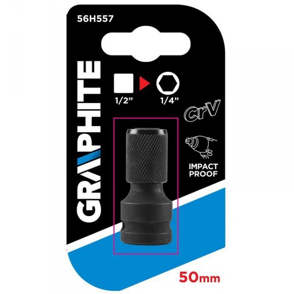 ADAPTER Z 1/2&#039; KWADRAT NA 1/4&#039;HEX (1 SZT)