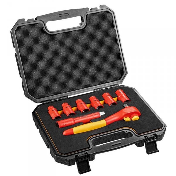 ZESTAW KLUCZY NASADOWYCH 1/2&#039;&#039;, 1000V,  8 SZTUK (1 KPL)