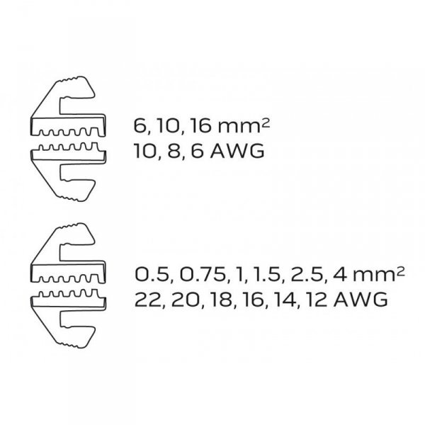 ZACISKARKA KOŃCÓWEK TULEJKOWYCH, ŚREDNICA TULEJEK 0.5-16MM (1 SZT)