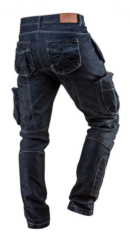 SPODNIE ROBOCZE 5-KIESZENIOWE DENIM ROZMIAR XL (1 SZT)