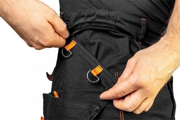 SPODNIE ROBOCZE HD SLIM ODPINANE KIESZENIE ROZMIAR M (1 SZT)