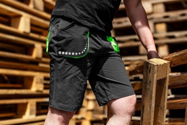 KRÓTKIE SPODENKI PREMIUM, 4 WAY STRETCH CZARNE ROZMIAR XXL (1 SZT)