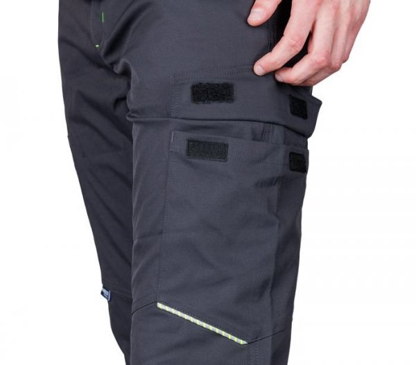 SPODNIE ROBOCZE MIX&MATCH STRETCH SZARE ROZMIAR XL (1 SZT)