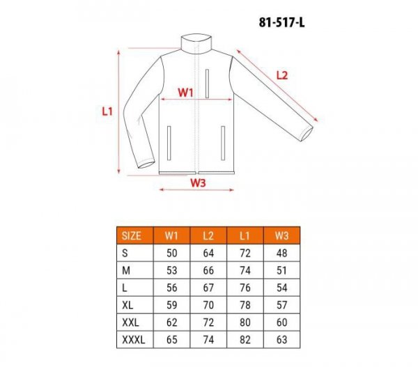 BLUZA SOFTSHELL OUTDOOR ZIELONA ROZMIAR L (1 SZT)