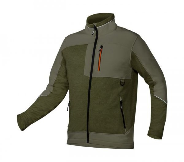 BLUZA SOFTSHELL OUTDOOR ZIELONA ROZMIAR M (1 SZT)