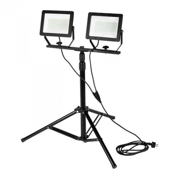 REFLEKTOR PODWÓJNY NA STATYWIE 200W LED 17000LM (1 SZT)