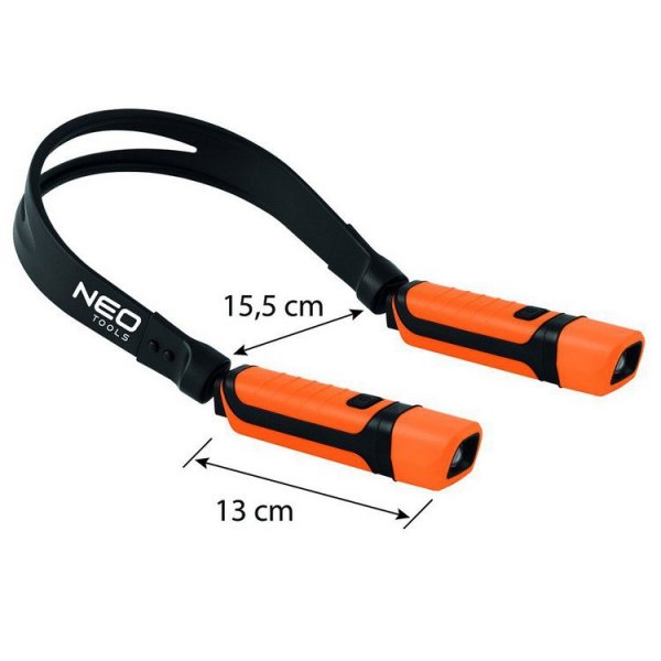 LATARKA NA SZYJE 300LM 2W+2W (1 SZT)