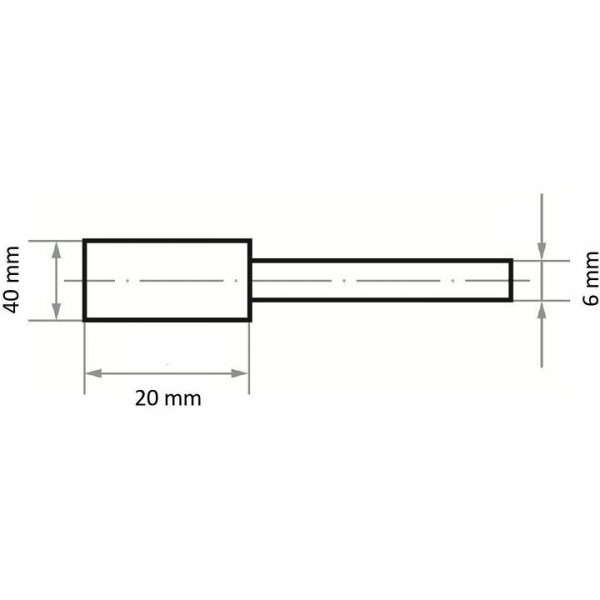 ŚCIERNICA TRZPIENIOWA NK 24 N BA MIĘKKA 40*20*6 (1 SZT)