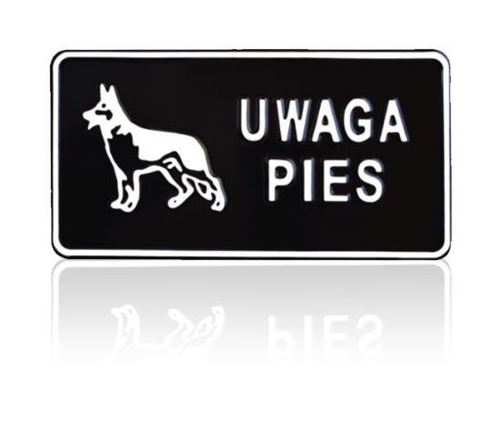 TABLICA 15*29CM UWAGA PIES (1 SZT)