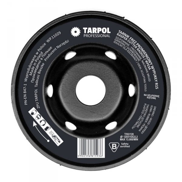 TARNIK FREZ PROMIENIOWY T-93 R15 WYPUKŁY 120MM (1 SZT)