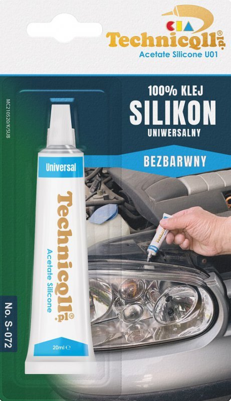 KLEJ SILIKON UNIWERSALNY BEZBARWNY 20ML (1 SZT)