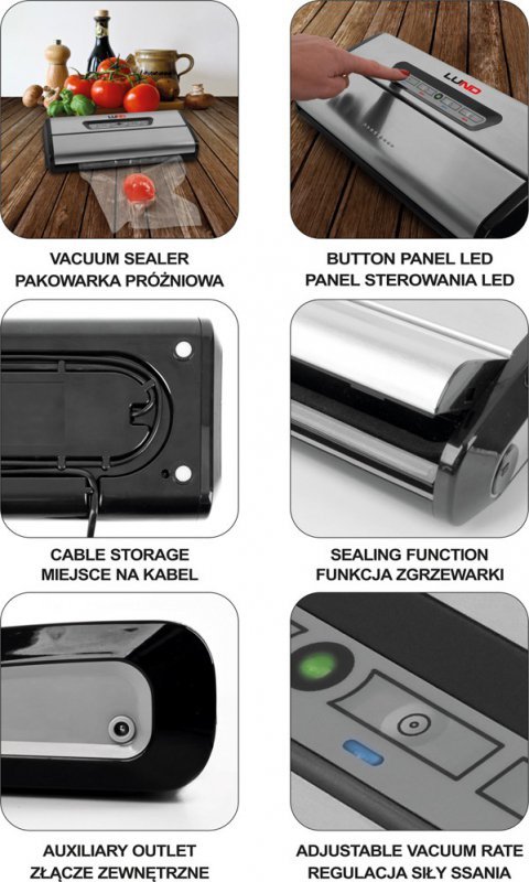 PAKOWARKA PRÓŻNIOWA DO ŻYWNOŚCI 175W (1 SZT)