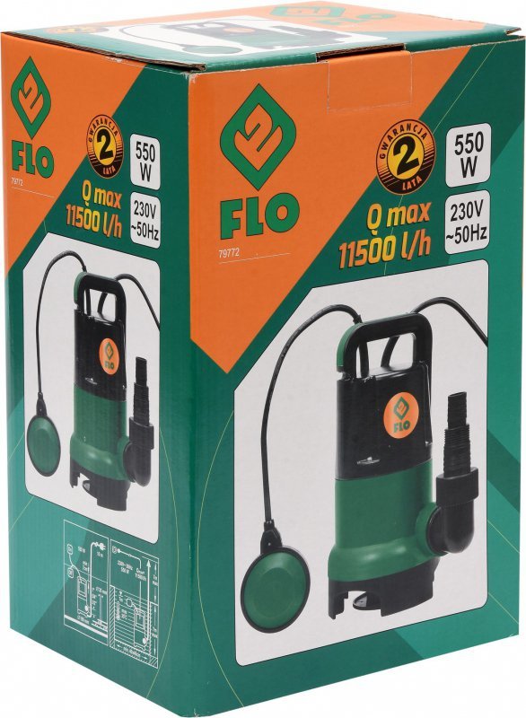 POMPA ZATAPIALNA DO BRUDNEJ WODY 550W (1 SZT)