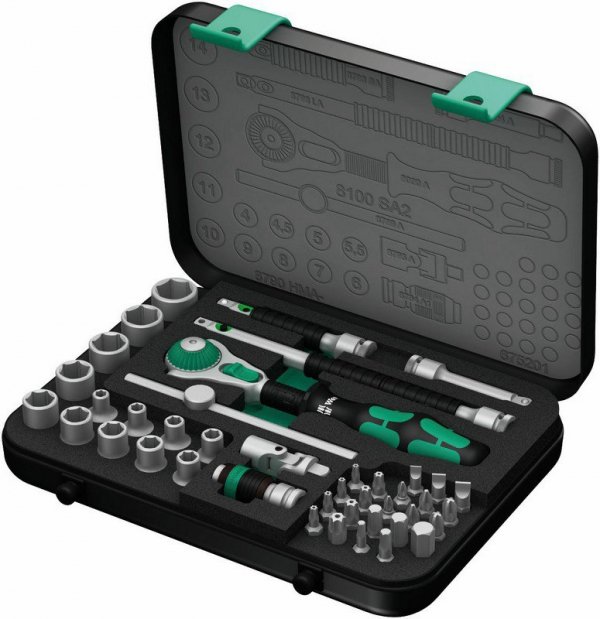 GRZECHOTKA ZYKLOP SPEED 1/4&#039;&#039; W ZESTAWIE METRYCZNYM,42 CZĘŚĆ (1 KPL)