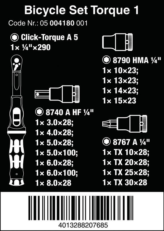ZESTAW NARZĘDZI BICYCLE SET TORQUE 1, 2,5-25 NM, 16 CZĘŚĆ (1 KPL)