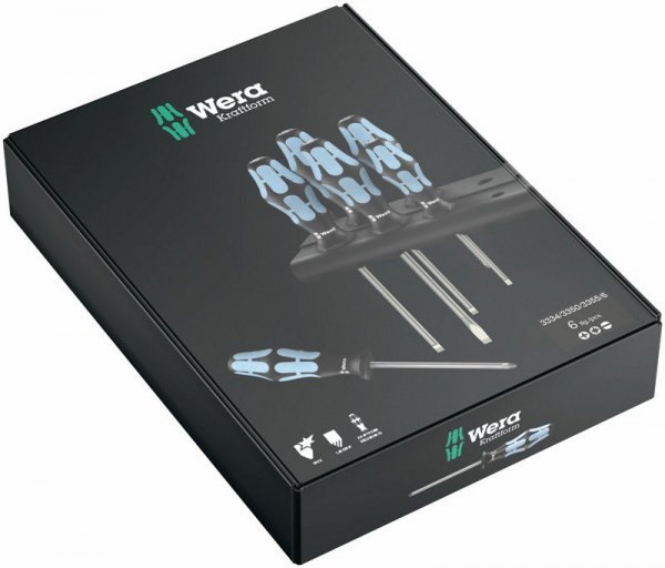 ZESTAW WKRĘTAKÓW ZE STALI NIERDZEWNEJ + WIESZAK, 6CZ (1 KPL)