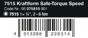 WKRĘTAK DYNAMOMETRYCZNY SAFE-TORQUE SPEED 7515,2-6 NM, 1/4&#039;&#039; (1 SZT)