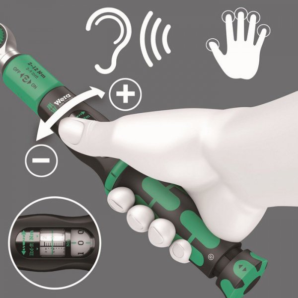 KLUCZ DYNAMOMETR. SAFE-TORQUE A 2 SET 1,1/4&#039;&#039;,2-12 NM,23CZ. (1 KPL)