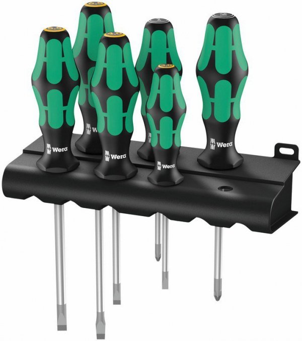 ZESTAW WKRĘTAKÓW KRAFTFORM LASERTIP + WIESZAK, 6CZ (1 KPL)