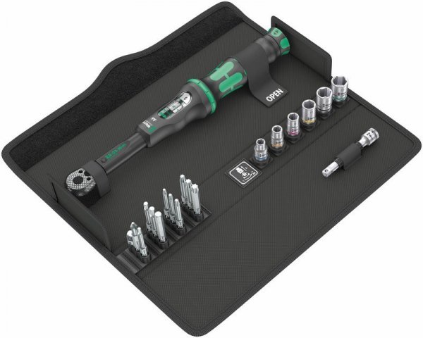 KLUCZ DYNAMOMETRYCZNY CLICK-TORQUE 1/4&#039;&#039;2.5-25NM, 20CZĘŚCI (1 KPL)
