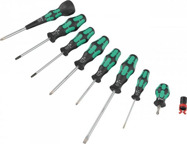 ZESTAW WKRĘTAKÓW Z RĘKOJEŚCIĄ KULISTĄ BALL-GRIP SET 2, 9CZ. (1 KPL)