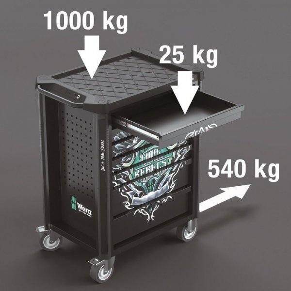 WÓZEK WARSZTATOWY 1 TOOL REBEL 9700 Z WYPOSAŻENIEM, 78CZ. (1 KPL)