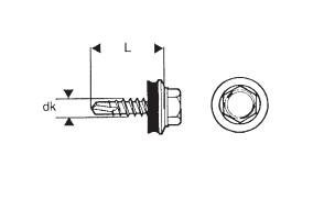 WKRĘT SAMOWIERTNY 4.8*25MM RAL 9010 (5 STO)