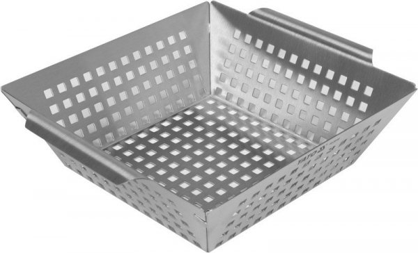 KOSZYK DO GRILLOWANIA, STAL NIERDZEWNA 26*22*7CM (1 SZT)