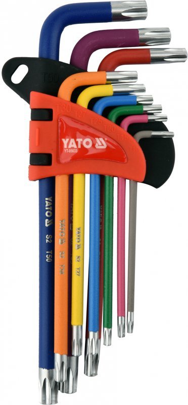 ZESTAW KLUCZY TORX TR  T10-T50,  9 SZTUK (1 KPL)
