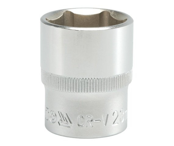 NASADKA KRÓTKA 6-KĄTNA CHROMOWANA 1/2&#039;&#039; 23MM (1 SZT)