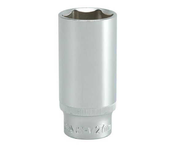 NASADKA DŁUGA 6-KĄTNA CHROMOWANA 1/2&#039;&#039; 27MM (1 SZT)