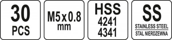 ZESTAW DO NAPRAWY GWINTÓW M5*0,8 (1 KPL)
