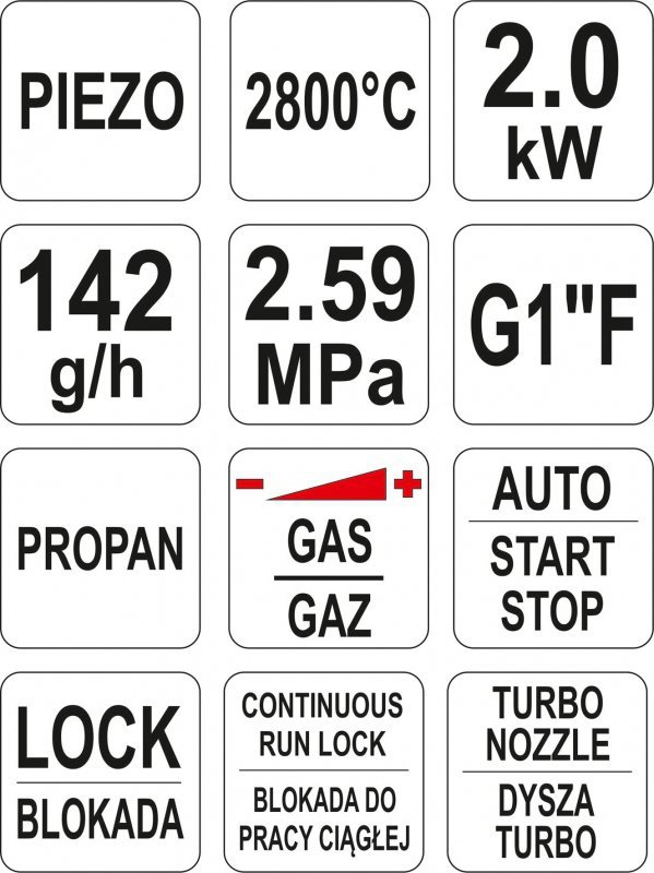 PALNIK GAZOWY TURBO (1 SZT)